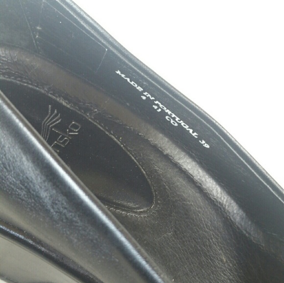 Dansko Black Leather Mules Size 39 - Picture 3 of 6